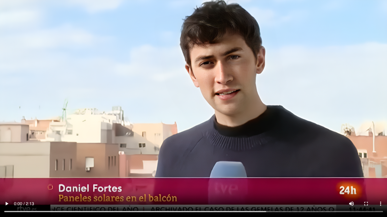 Tornasol Energy en informativos RTVE | Energía solar en tu balcón