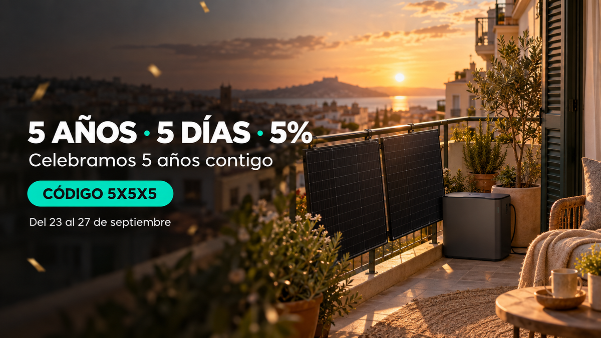Tornasol Energy cumple 5 años: 5 años, 5 días, 5% de descuento