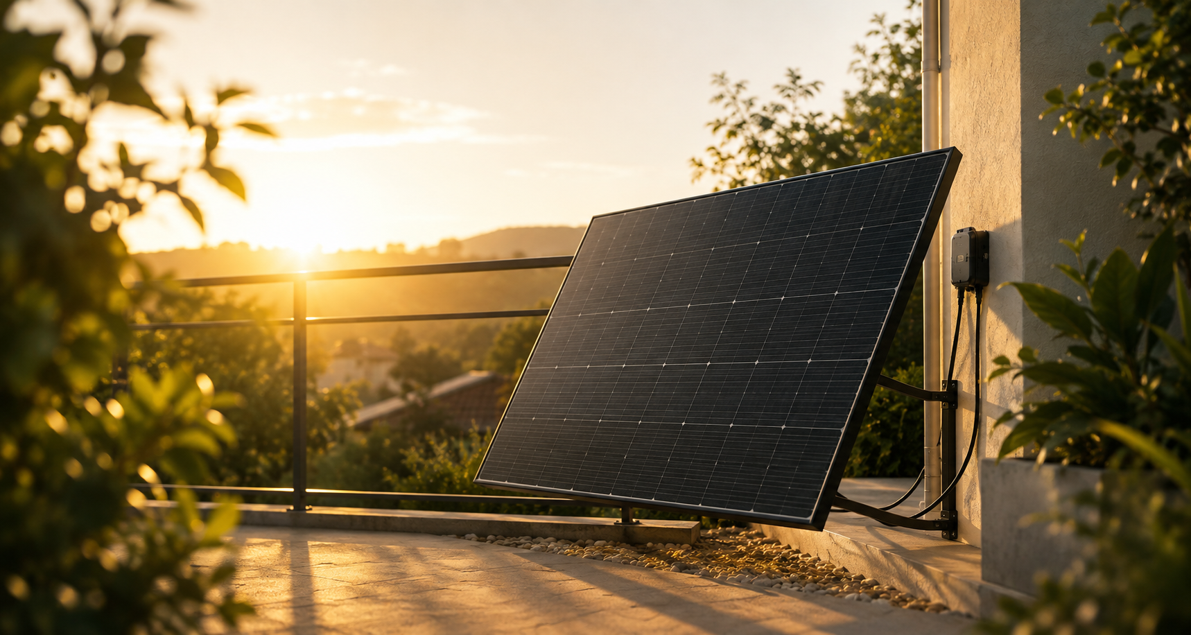¿Cuánta energía produce realmente un panel solar en un balcón español?