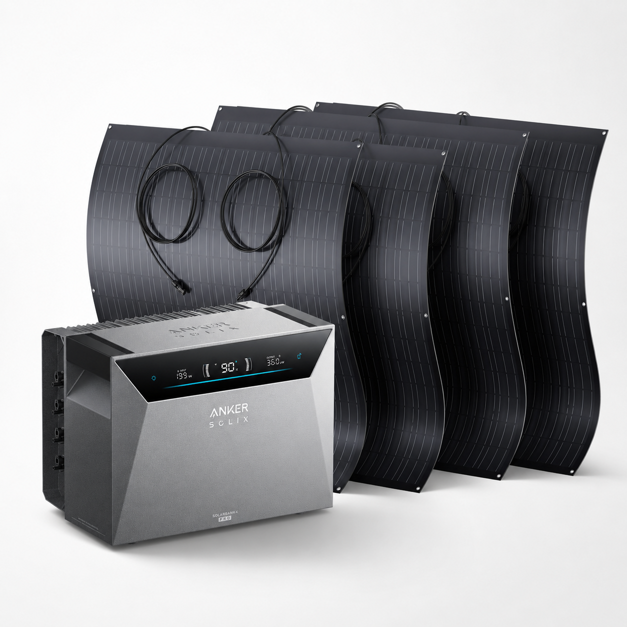 Kit Solar Anker SOLIX Solarbank 4 Pro — Batería + Paneles Flexibles Configurable