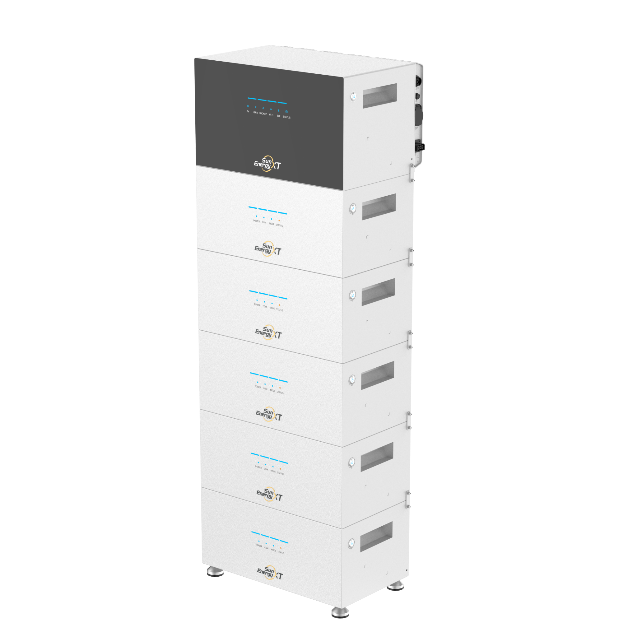 Sistema modular SunEnergyXT apilado con batería de expansión B500 (12)