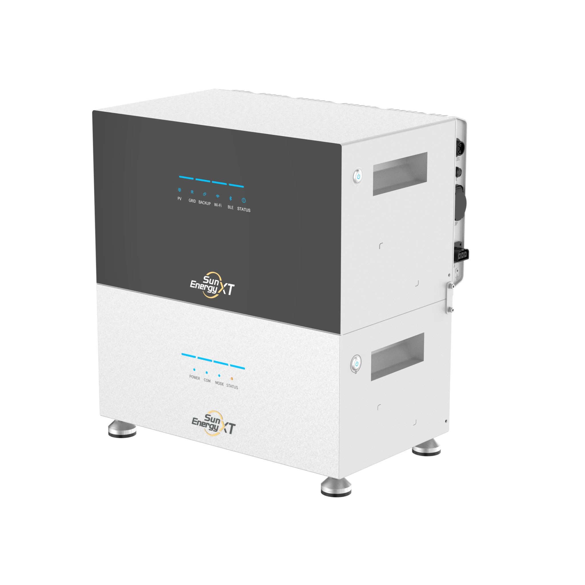 Sistema modular SunEnergyXT apilado con batería de expansión B500 (16)
