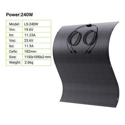 Panel solar flexible Lionshee 240W
