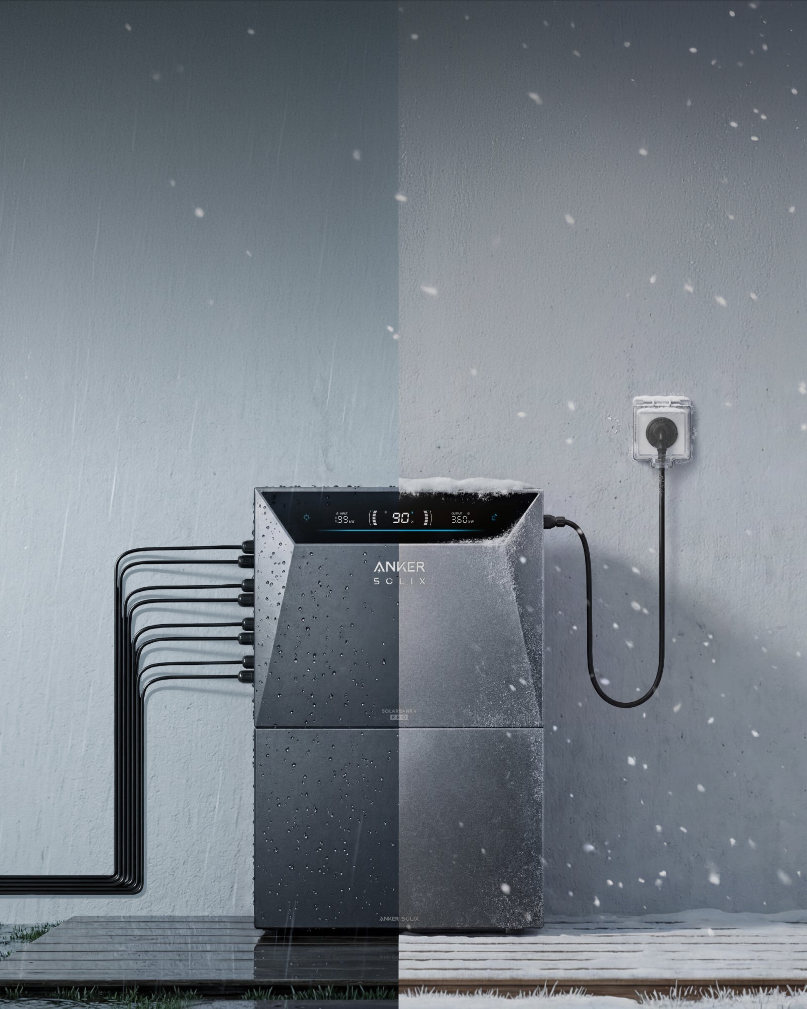 Anker Solarbank 4 Pro resistente a lluvia y nieve con protección IP66