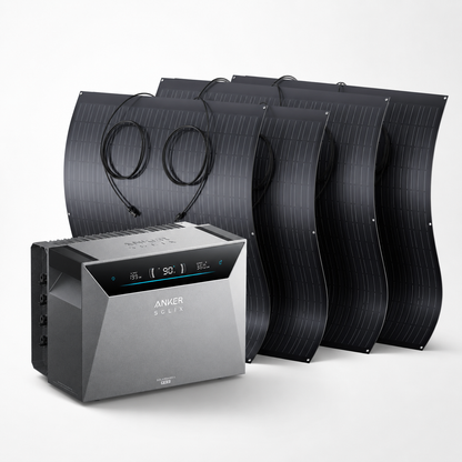 Kit Solar Anker SOLIX Solarbank 4 Pro — Batería + Paneles Flexibles Configurable