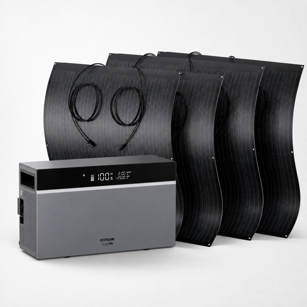 Kit Solar Conow CBE2000 Pro — Batería + Paneles Flexibles Configurable