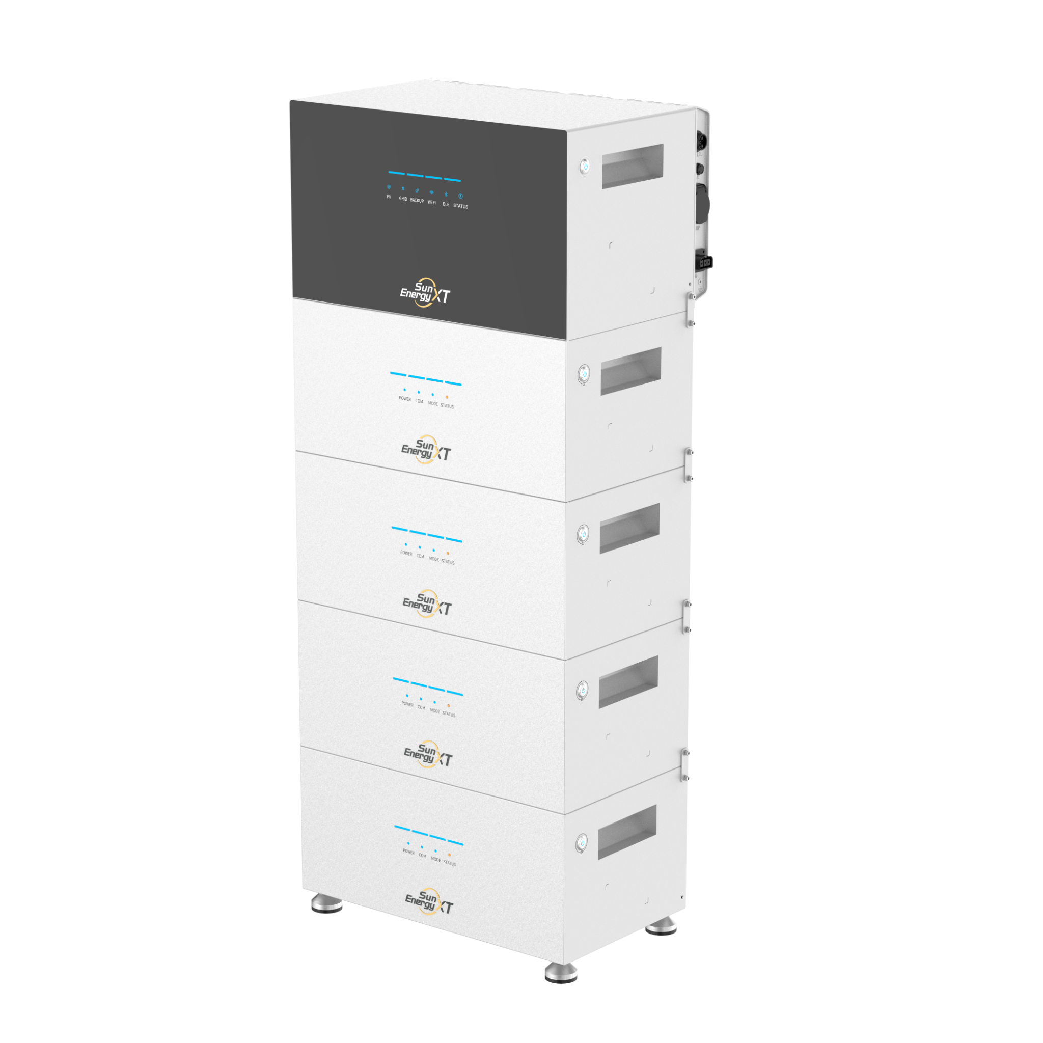 Sistema modular SunEnergyXT apilado con batería de expansión B500 (13)