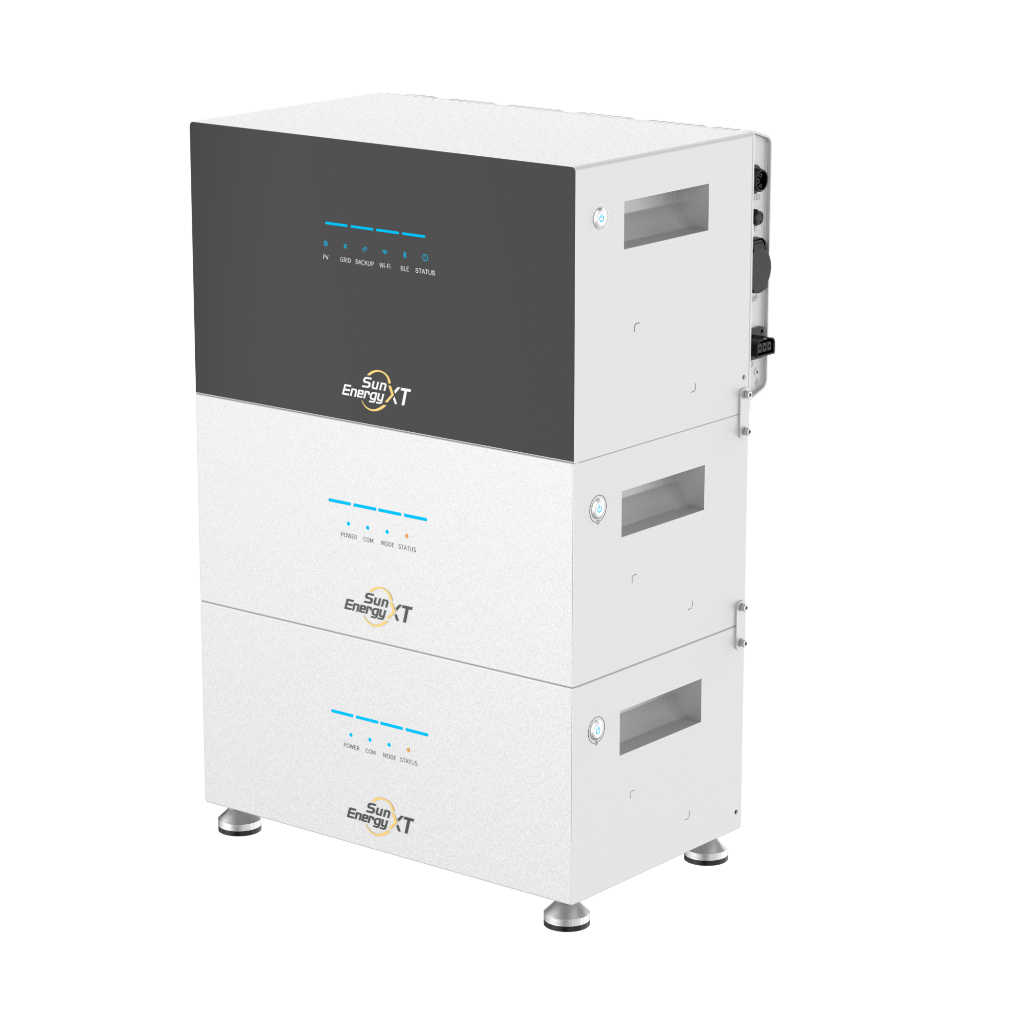 Sistema modular SunEnergyXT apilado con batería de expansión B500 (15)