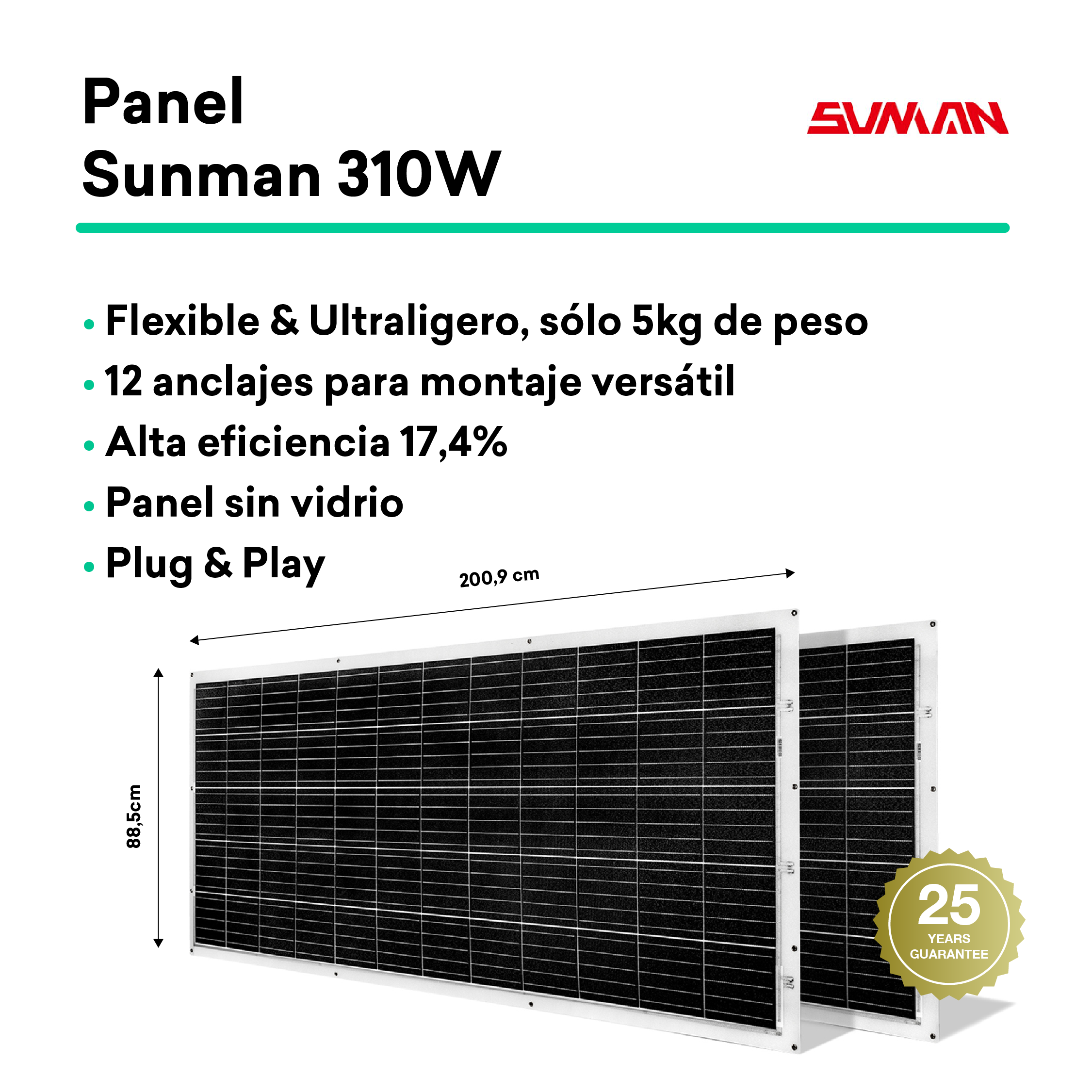 Kit Tornasol Flex 300W | 600W