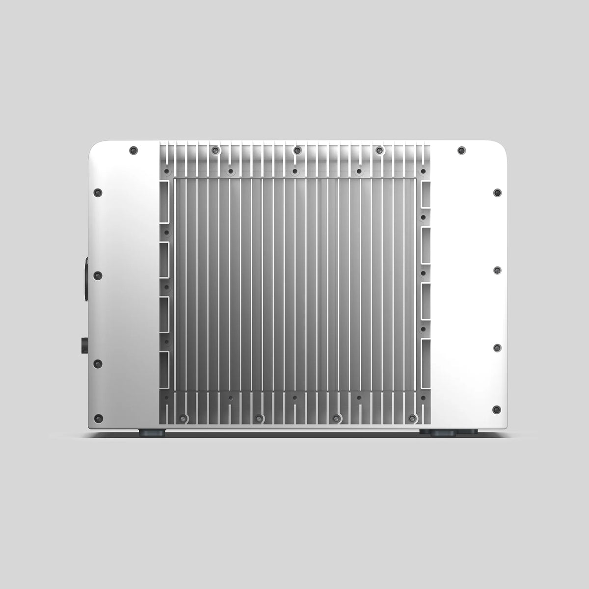 Detalle del disipador pasivo del BLUETTI Balco 260, sin ventiladores