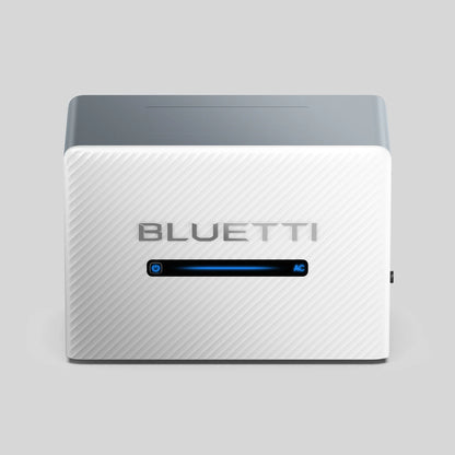 BLUETTI Balco 260 vista frontal con la franja luminosa de estado de carga