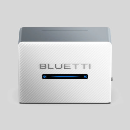 BLUETTI Balco 260 vista frontal con la franja luminosa de estado de carga