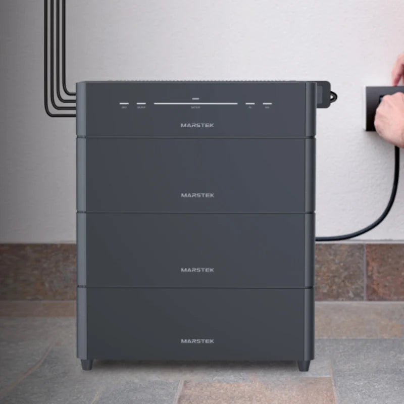 Marstek Venus D vista frontal del sistema modular de almacenamiento